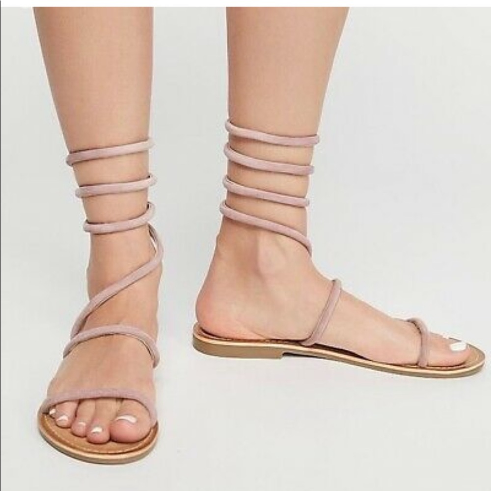 Free People Havana Gladiator Strappy Sandals Leather
